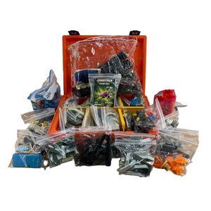 Vintage 80s Fisher Price Construx Building Toy Lot w/ Rare Case & Manuels